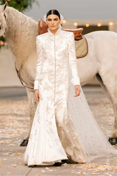 chanel wedding dress 2021|chanel couture brides history.